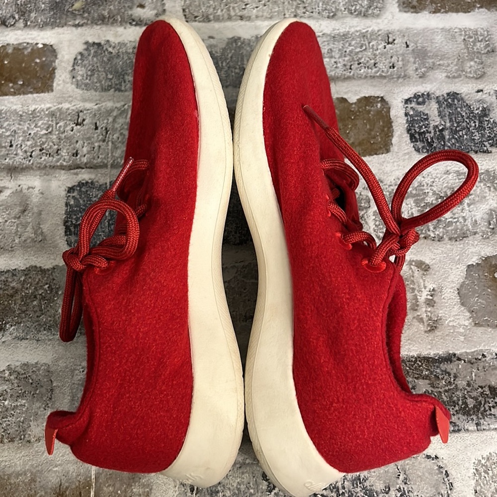 Allbirds Wool Runners Red Women's Running Shoes Size 10 - Picture 5 of 8